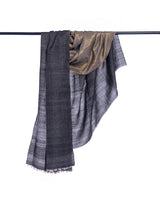 Black and Gold Pashmina Zari