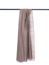 Natural and Gold Reversible Zari Pashmina